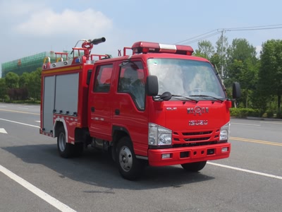 藍(lán)牌1噸慶鈴泡沫消防車(chē)