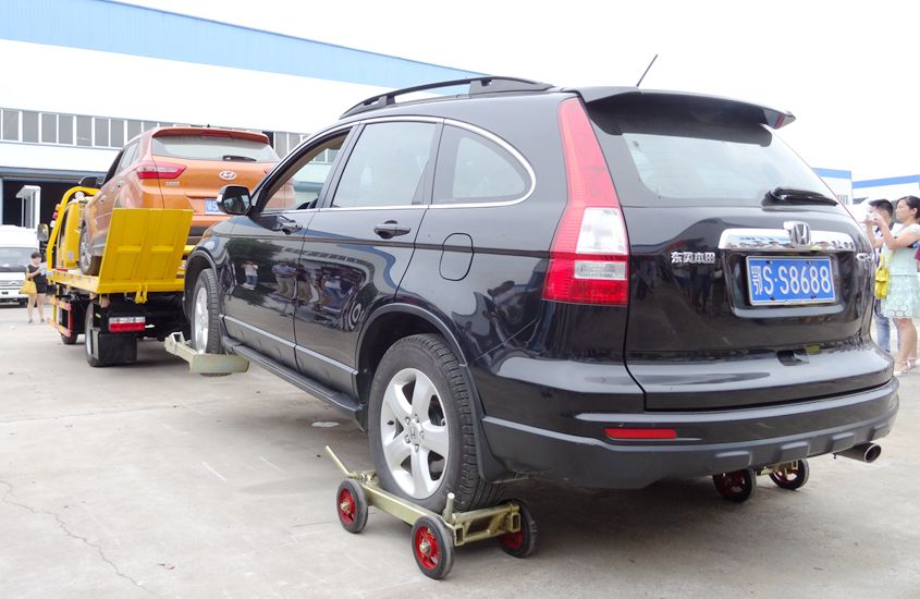 東風多利卡藍牌清障車拖車實拍圖片